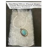 Sterling silver plated rope chain reconstituted