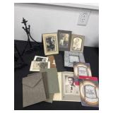 Group of vintage picture and plate holders and