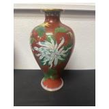 13ï¿½ vintage Chinese cloisonnï¿½ vase