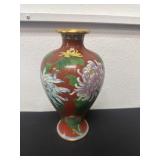 13ï¿½ vintage Chinese cloisonnï¿½ vase