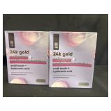 2 24kt gold under eye patches