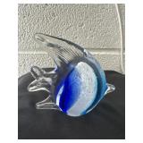 Art Glass Angel Fish Paperweight