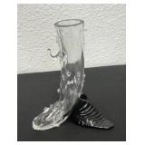 5ï¿½ Fostoria Glass Colony Cornucopia Vase,