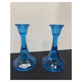 New Martinsville Viking Epic Blue Art Glass