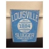 16ï¿½x13ï¿½ metal Louisville slugger sign