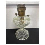 Vintage Aladdin Washington drape clear glass oil
