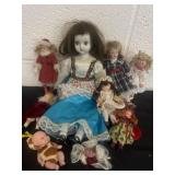 Group of vintage dolls