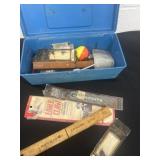 Box of fishing tackle