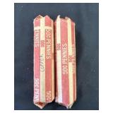 2 Full Rolls of Copper Pennies