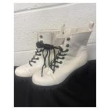 Size 8 white boots