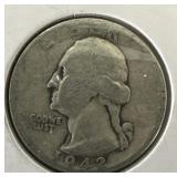 1942 Washington Quarter