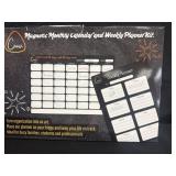 New magnetic  monthly calendar and weekly planner