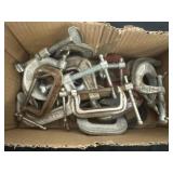 Group of C clamps.