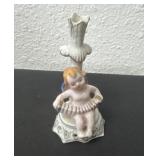 Occupied Japan Bud Vase 3D Cherub Baby Angel
