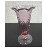 Vintage Fenton Art Glass 1980's Dusty Rose Pink