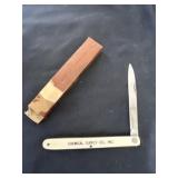 Vintage Chemical Supply Co Knife with Box