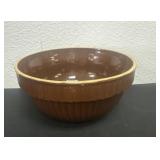 8ï¿½ vintage brown stoneware bowl