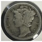 1934-D Mercury Dime