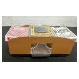 Card shuffler with cards