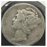 1941 Mercury Dime