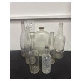 Group of glass bottles