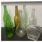 Group of glass bottles
