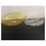 Fenton Depression Glass Amber Serving