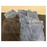 6 pairs of. 35x36 wrangler jeans