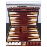 Vintage backgammon set, featured in a