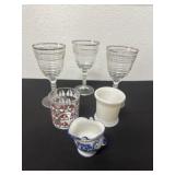 Wine glasses, gnome candle holder and more
