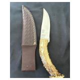 One of a kind hand fitting deer antler handle