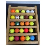 11ï¿½x14ï¿½ display with golf balls