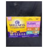 New 12 3oz cans of wellness kitten food