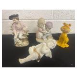 Cherub, precious moments and ceramic figurines