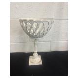 12ï¿½ heavy metal pedestal basket