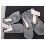 Two new pairs of Auden faux fur slipper socks