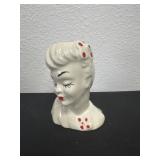 6ï¿½ vintage Napco 'Glamour Girl' lady head vase