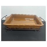 16ï¿½ casserole dish with stand