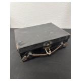Vintage black lunch box metal