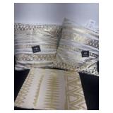 Rug with 2 new throw pillows