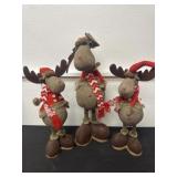 3 moose plushies