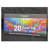 New 20 dual tip fabric markers