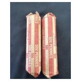 2 Full Rolls of Copper Pennies