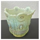 4ï¿½ antique-style urianium green opalescent glass