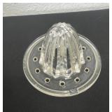 vintage glass citrus reamer
