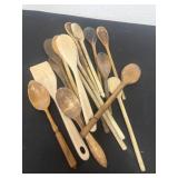 Group of wood spoons