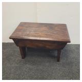 Wooden footstool