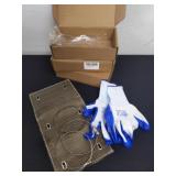 Titanium pipe shield with gloves, 12x6 in exhaust