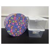 2 storage Boxes and Pooh hat box