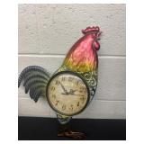 16ï¿½ metal rooster clock